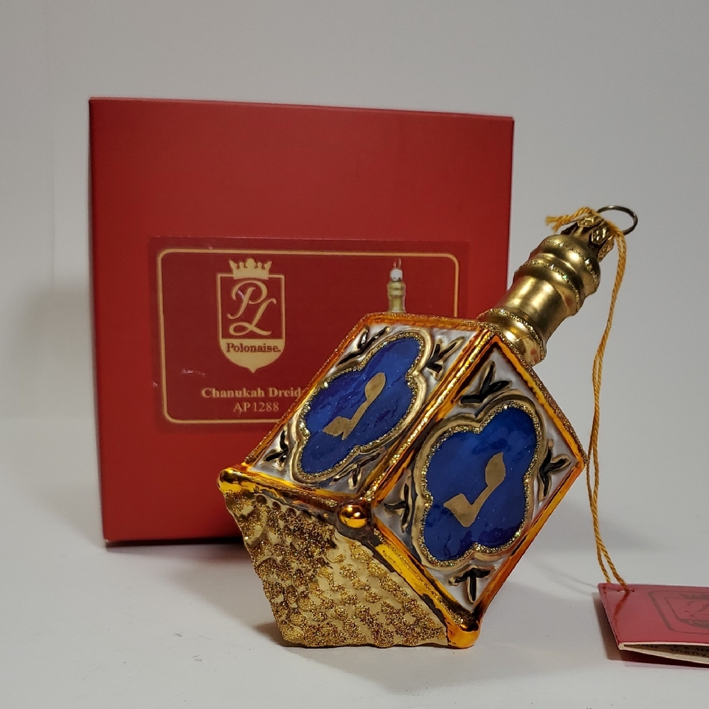 Polonaise Chanukah Driedel Ornament